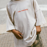 Oversized Graphic Tee- Fuel Your Soul
