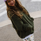 Terry Hoodie- Army Green