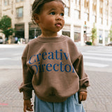 Graphic Crewneck- Creative Director- Brown