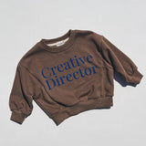 Graphic Crewneck- Creative Director- Brown