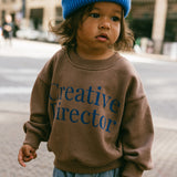 Graphic Crewneck- Creative Director- Brown