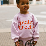 Graphic Crewneck- Creative Director- Light Purple