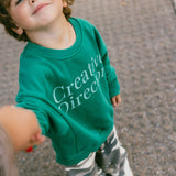 Graphic Crewneck- Creative Director- Green