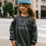 Graphic Crewneck- Creative Director- Charcoal