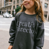 Graphic Crewneck- Creative Director- Charcoal