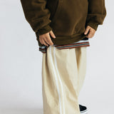 Poplin Racer Pants- Oat Milk