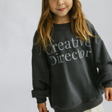 Graphic Crewneck- Creative Director- Charcoal
