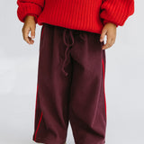 Waffle Racer Pants- Wild Cherry
