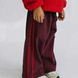 Waffle Racer Pants- Wild Cherry