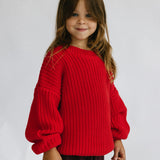 Chunky Knit- Red
