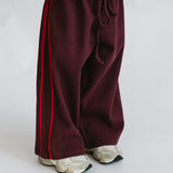 Waffle Racer Pants- Wild Cherry