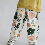 Retro Twill Pants- Flower Patch
