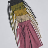 Poplin Racer Pants- Oat Milk