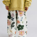 Retro Twill Pants- Flower Patch