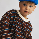 Heavyweight Striped Long Sleeve- Cinnamon