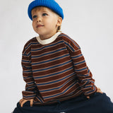 Heavyweight Striped Long Sleeve- Cinnamon