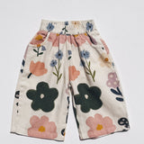 Retro Twill Pants- Flower Patch