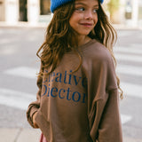 Graphic Crewneck- Creative Director- Brown