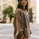 Graphic Crewneck- Creative Director- Brown