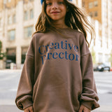 Graphic Crewneck- Creative Director- Brown