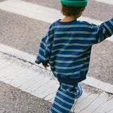 Lightweight Striped Pants - Blue