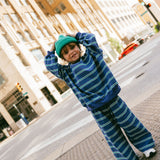 Lightweight Striped Pants - Blue