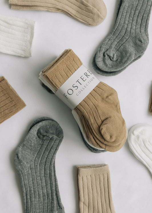 Fostered Collection Ribbed Socks 8-Pack